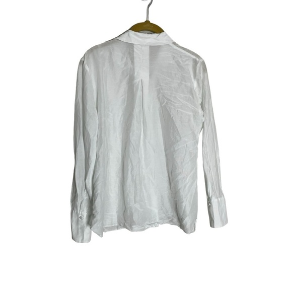 Kobi Halperin White Silk Blend Button Down Shirt XS - Picture 2 of 5